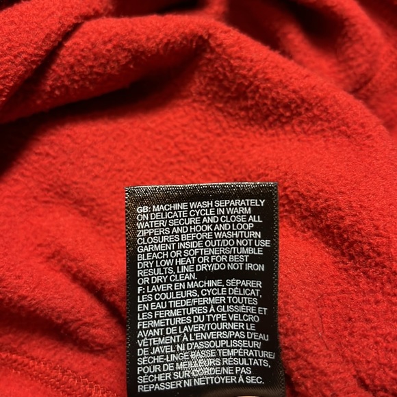 EXC The North Face Micro Fleece Zip Neck Pullover Top Men’s XL Burnt Red - Picture 10 of 17